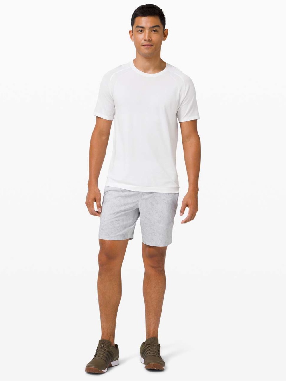 Lululemon T.H.E. Short *Linerless 7" in
Gravel Dust Alpine White Multi